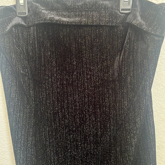 Urban social medium Black Strapless Dress with Glitter Accents - Picture 2 of 4